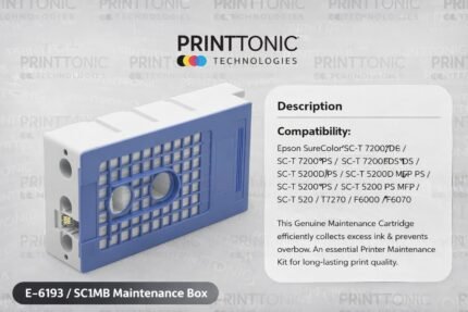 E-6193 /SC1MB Maintenance Box for Sure Color T3000 T5000 T7000 T3200 T5200 T7200 T3270 T5270 T7270 F6000 Printer